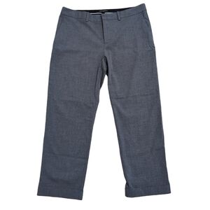 Banana Republic Factory Cropped Roll Cuffed Gray Slacks Pants Women's size 10R